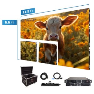 LED Screen Panels 11.5′ x 6.6′ P2.5mm Curved Indoor Turn-key