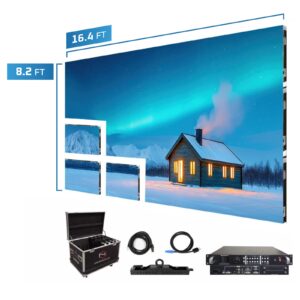 LED Screen Panels 16.4' x 8.2' P2.5mm Curved Indoor