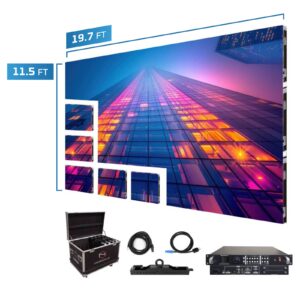 LED Screen Panels 19.7′ x 11.5′ P2.5mm Curved Indoor Turn-key