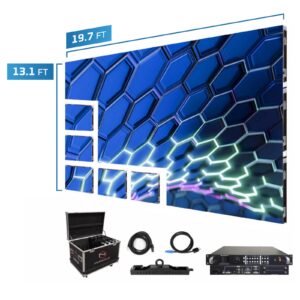 LED Screen Panels 19.7′ x 13.1′ P2.5mm Curved Indoor Turn-key