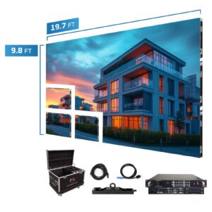 LED Screen Panels 19.7′ x 9.8′ P2.5mm Curved Indoor Turn-key