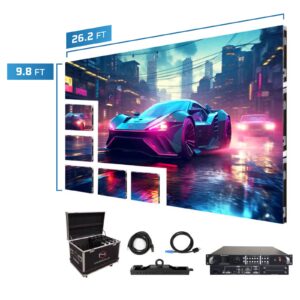 LED Screen Panels 26.2′ x 9.8′ P2.5mm Curved Indoor Turn-key