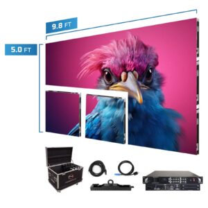 LED Screen Panels 9.8′ x 5′ P2.5mm Curved Indoor Turn-key