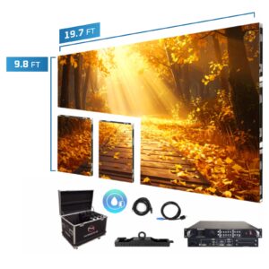 LED Video Wall Screen 19.7' x 9.8' P2.97mm Outdoor Double Turn-key