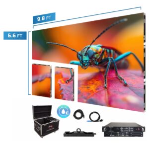 LED Video Wall Screen 9.8' x 6.6' P2.97mm Double Outdoor Turn-key