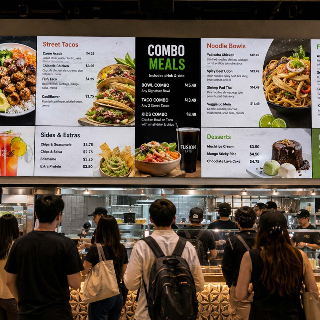 13.1x6.6-ft-P2.97mm-Food-Hall-Menu-Wall.