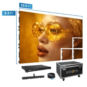 KRØEN High End GOB 147″ (10.5’x6.3′) P1.25mm Turn-Key Wall