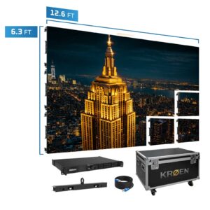 KRØEN High End GOB 169″ (12.6’x6.3′) P1.25mm Turn-Key Wall