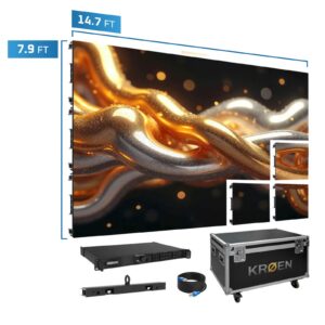 KRØEN High End GOB 200″ (14.7’x7.9′) P1.25mm Turn-Key Wall